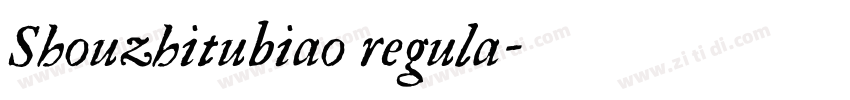 Shouzhitubiao regula字体转换